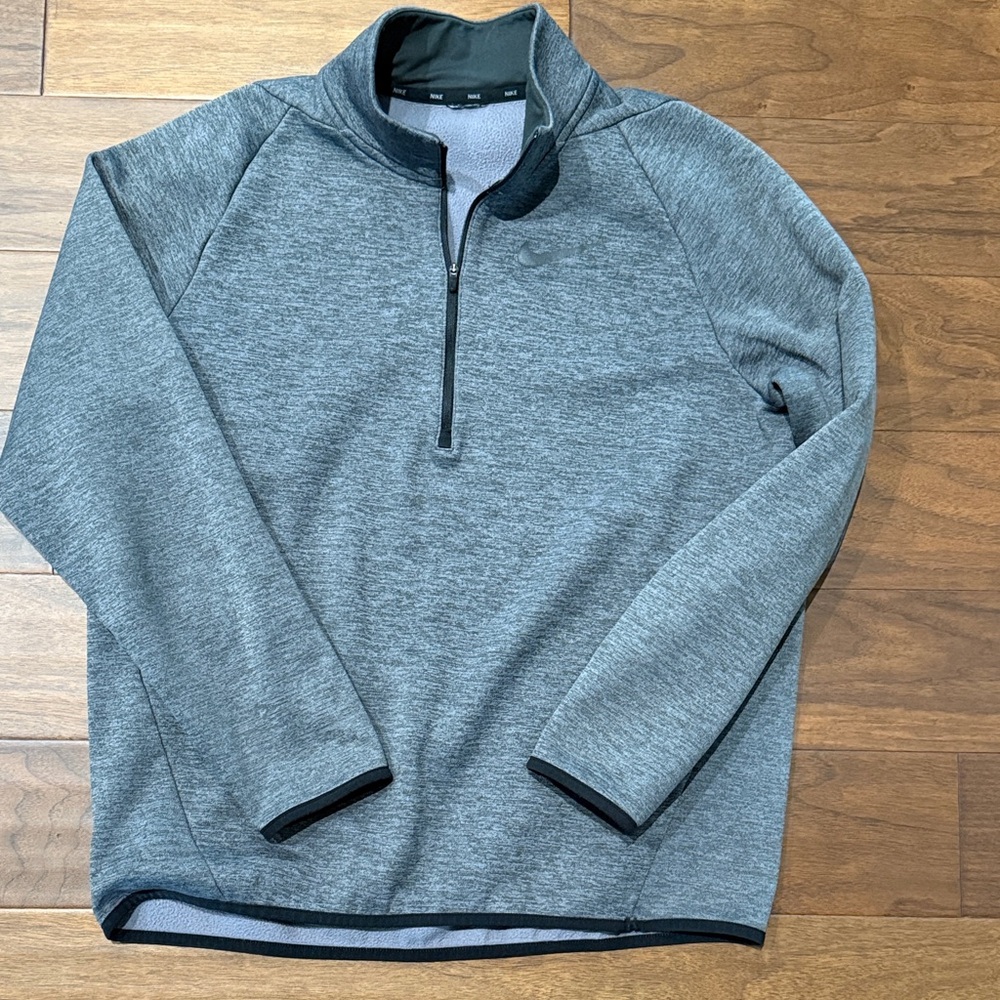 Nike Dark Gray Quarter-Zip Pullover